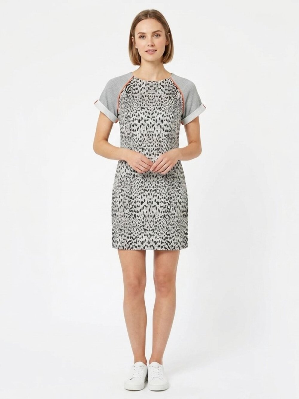 French Connection "T-Animal Magic" Fitted Sheath Dress- Sz. 4